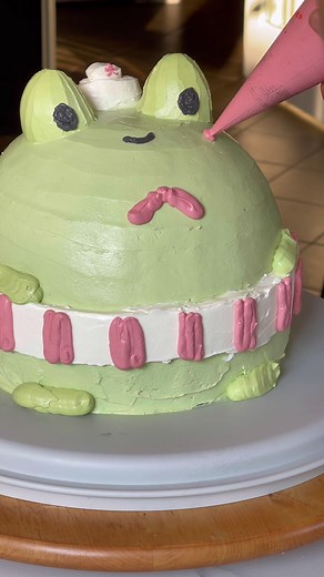 Mister Frog Ocean Cake Decorating | Cute Frog Cake Art