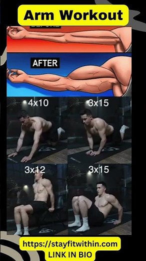 4 Exercises: Complete Arm Workout at Home