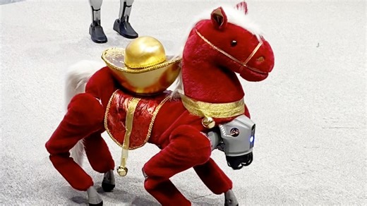 Robotic pony brings Chinese New Year cheer to Beijing shoppers