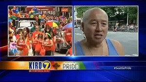 One man at the #SeattlePride Parade spoke of the importance of the day. >> http://kiro.tv/SeattlePride2015 “I really did not think in my lifetime I would see gay marriage legal in the U.S. So I am overwhelmed with #joy.” | KIRO 7 News