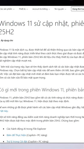 Lỗi Update Windows 11 25H2 fix thế nào…? #laptop #laptopaz | Laptopaz.vn