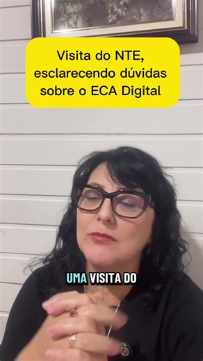 Visita do NTE, esclarecendo dúvidas sobre o ECA Digital #escola #professor #eca #digital #redesocial