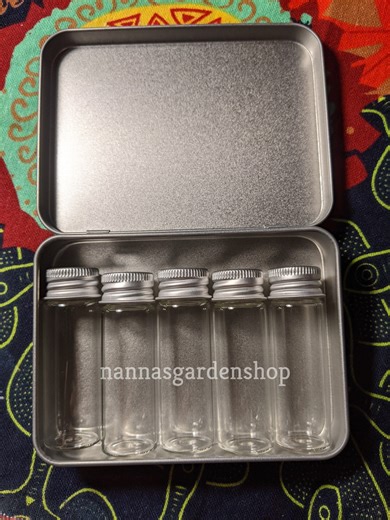 Pocket Spice Kit: Empty Glass Vials With Aluminum Screw Tops - Etsy