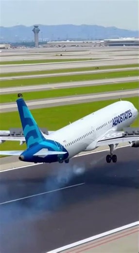 Airbus A321 Landing Seen From the Terminal Roof ✈️