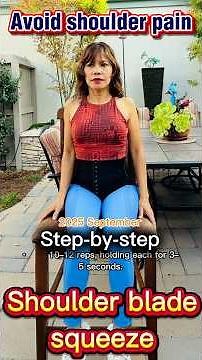 How to Shoulder blade squeeze, step-by-step, 2025 September #neckpain #neckpainrelief #neck #sports
