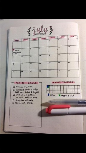 Minimalist Bullet Journal Setup 📖✨ | July Monthly Planner | Aesthetic Study Planner Ideas