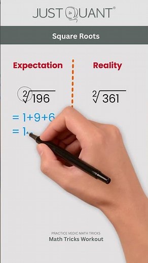 Math Tricks - Square Roots - Mental Math Hacks - Quick Math Tricks - Easy Math Tricks #mathtricks