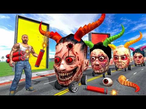 Play Hide & Kill with All NPC Devil Cars - INDIAN BIKE DRIVING 3D