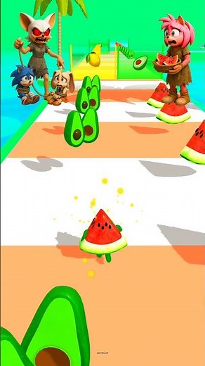 HELP! AMY CRIES & EVIL ROUGE TORTURES SONIC CREAM! 😰🥑FRUIT 3D#gaming #shorts #shortfeed #viralshorts