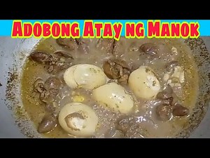Adobong atay ng manok na may Itlog