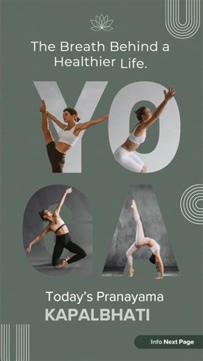 kapalbhati - one Pranayam many benefits 🙂 #yoga #dailyyoga