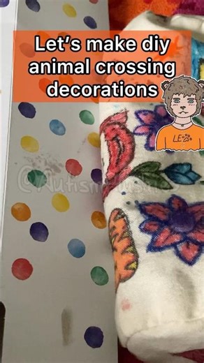 DIY animal crossing decoration out of cardboard