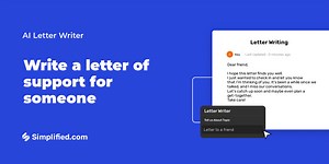 Generate writing a letter of support for someone
