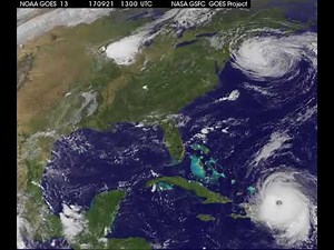 Hurricane Satellite Animation Shows Hurricane Maria and Post-Tropical Storm Jose