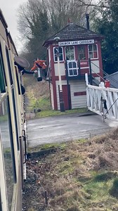 7.2M views · 18K reactions | Handing over the single line token from a class 108 DMU to the signalman at the Church Lane signal box on the Peak Rail line. On the way back the train crew will collect the token from the signalman again. An essential safety procedure to prevent collisions on single line tracks. | Adrian Watson | Facebook
