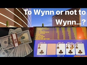The Art of Wynn-ing: The Wynn: $5 a Bet Video Poker On 8/5 Bonus Poker. #slots #casino #gambling
