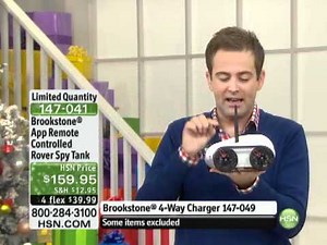 Brookstone App Remote-Controlled Rover Spy Tank