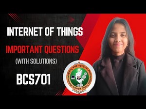 Internet Of Things BCS701 Vtu 7th sem important questions
