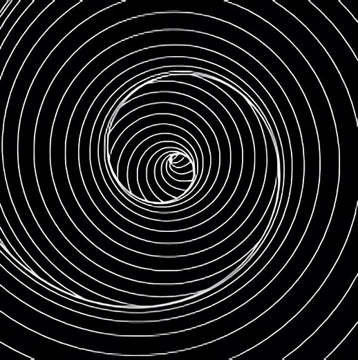 spiral hypnotic illusion for trance-like or altered state.
