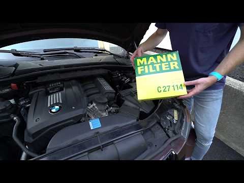 BMW E90 N52 Air Filter Replacement DIY Air Box and Filter Removal