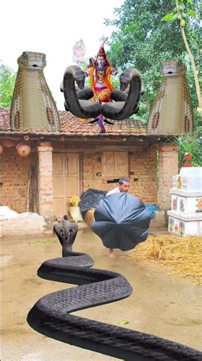 Surrounded by Snakes 😱 | डरावना VFX Scene | Save Me Hey Prabhu 🐍🔥 #vfx #snake #funny #youtubeshorts