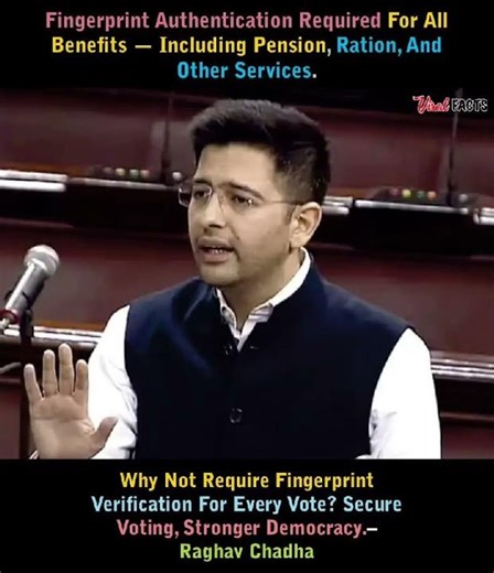 Raghav Chadha Questions Fingerprint Rule: Why Not Use It For Voting Too?