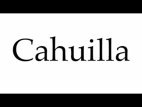 How to Pronounce Cahuilla