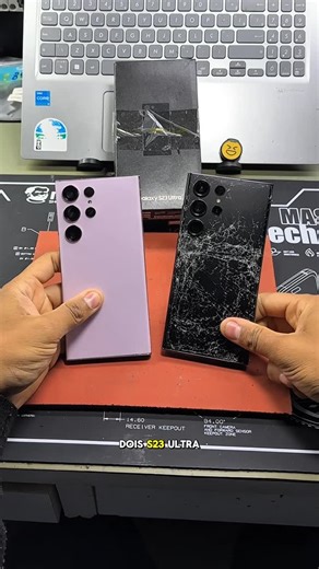 Oficina do Celular on Instagram: "Qual tela vale a pena colocar em um s23 ultra com a tela quebrada, tela original ou tela similar #manutencaodecelular #reparodecelular #s23ultra"