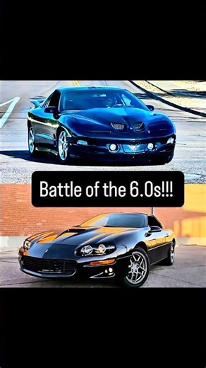 6.0 LQ4 Firehawk Trans am vs 6.0 LS2 Camaro SS! Both 6 speeds! #camaro #chevrolet #transam #racing