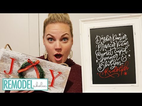 Easiest Christmas Chalkboard Signs Tutorial