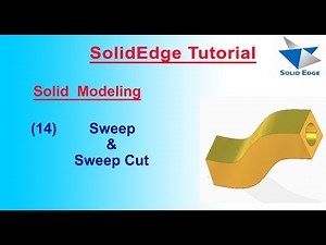 How Sweep use in SolidEdge ST9 | Sweep in SolidEdge | SolidEdge Features