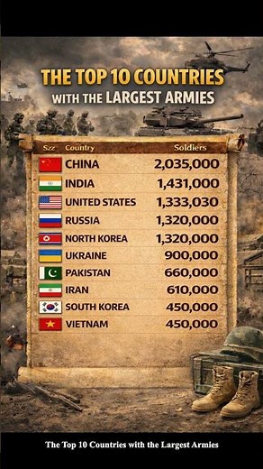 Largest Armies in the World: Top 10 Military Powers That Will Shock You!