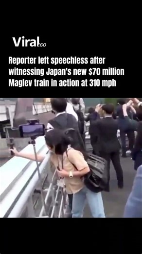 viralego on Instagram: "A reporter was left amazed after witnessing Japan's new Maglev train in action, as it reached speeds of 310 mph during a demonstration. The footage quickly caught attention online, showcasing the advanced engineering and smooth performance of one of the world's most ambitious rail projects. Developed in Japan, the high-speed Maglev train represents a major step forward in transportation technology. Viewers praised the innovation, efficiency, and vision behind the project,