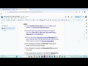 Information Technology SBA 2025 || Spreadsheet Section || Task 3 | Step by Step with Miss Reid