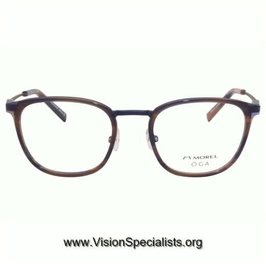 Morel OGA 10133O MB11 Eyeglasses Mens Rust Blue Full Rim Optical Frame 51mm Rust Blue MB11