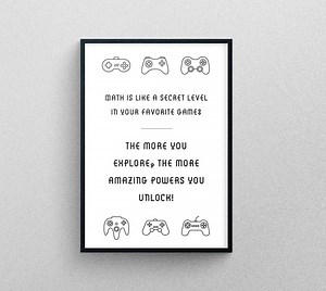 Math Digital Print | Digital Math Art | Classroom Poster | Includes Multiple Sizes - Etsy