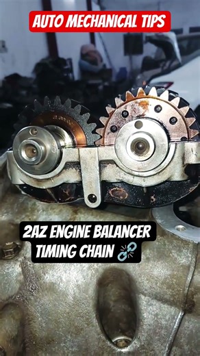 2AZ engine balancer timing fitting #automobile #mechanic #old#lifeisbutadream