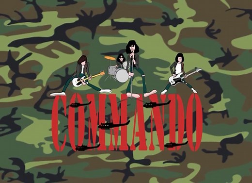 Ramones Cartoon Commando Short