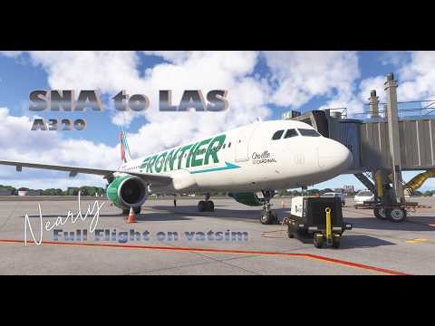 Frontier Flight 3738 from SNA to LAS. (Nearly) full flight