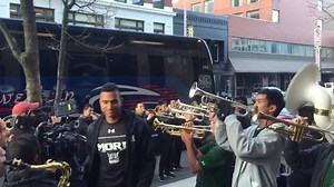 36K views · 946 reactions | The 'Bows arrive at The Wave Island Sports Grill & Sushi Bar for a pep rally and dinner on the eve of its NCAA Tournament first round game. #MarchMadness | University of Hawaii Men's Basketball | Facebook