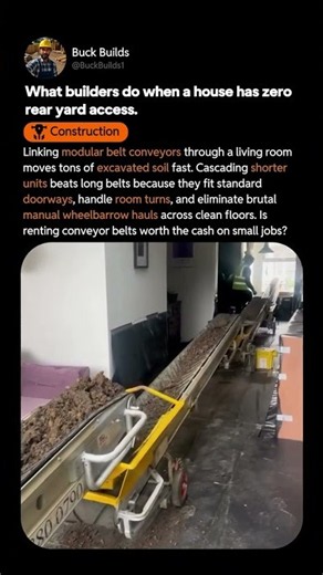 Indoor Dirt Removal Modular Conveyor Hack