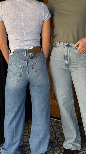 Birdie Blue on Instagram: "@levis ‘Ribcage Wide’ are a fab high rise jean we have here at BB👖 The tailored, leggy look of the ‘70s and a ‘90s-inspired super high rise come together to create the perfect proportion to show off the rise and define your waistline Shop instore or online 🛒 www.birdieblue.com.au"