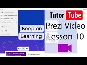 Prezi Video Tutorial - Lesson 10 - Sharing Screen