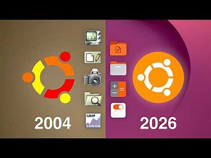 First Ubuntu Linux (2004) vs Latest Ubuntu Linux (2026)