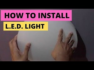 How To Install New Ceiling Led Light. Sylvania LED Flush Mount from Lows Hardware Store. DIY.
