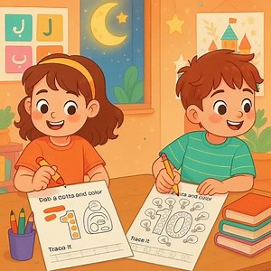 Learn Numbers 1 to 10 – Printable Dot Marker & Tracing Worksheets for Kids | Educational Number Coloring Pages - Etsy