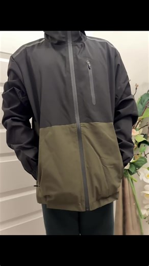 Men's Regular Fit Solid Zip Up Hooded Jacket, Zipper Hooded Jacket, Casual Long Sleeve Windbreaker for Spring & Fall, Fashion Men's Outerwear for Daily Wear, Coats #hoodiejacket #jacket #raincoat #tiktokmademebuylt