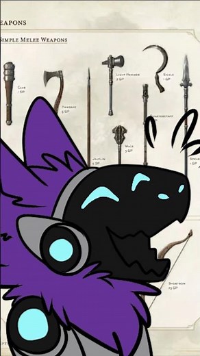 Dnd Weapon Mastery explained by a Protogen #furries #dnd