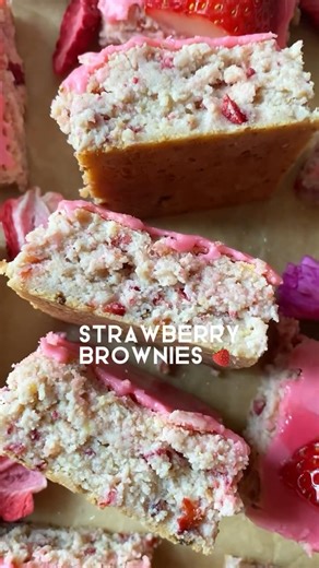 1.7K views · 30 reactions | Strawberry Brownies are here to dazzle...