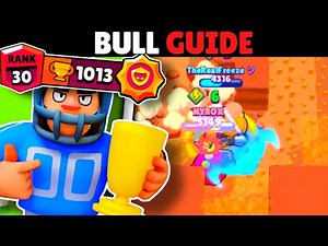 Rank 30/35 Bull Guide: How To Push RANK 30/35 In Solo Showdown | TIPS and TRICKS | Brawl stars